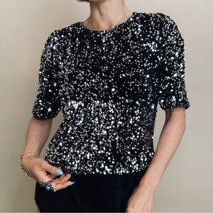 Brand New Nanatte Lepore sequins top